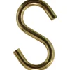 Confezione 15 ganci a S ottonati d. 4 mm