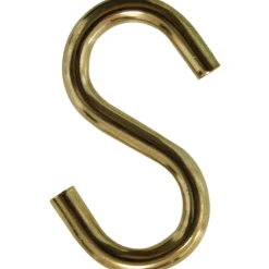 Confezione 15 ganci a S ottonati d. 4 mm