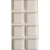 Confezione 8 paracolpi quadro 16 x 16 mm bianco