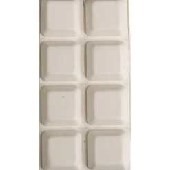 Confezione 8 paracolpi quadro 16 x 16 mm bianco