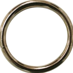 Confezione 3 pezzi anelli saldati nichelati 4 x 30 mm
