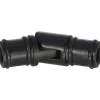 Connettore angolare regolabile per bastone tenda nero Ø 2 cm