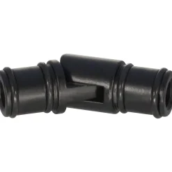 Connettore angolare regolabile per bastone tenda nero Ø 2 cm
