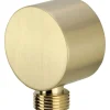Connettore angolato flessibile rotondo Idrostile oro spazzolato