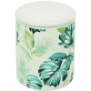 Contenitore bagno Gardena in ceramica con coperchio