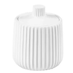 Contenitore bagno Plissè in resina bianco