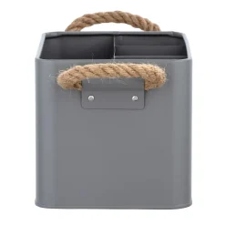 Contenitore bagno Wenko Gara 4 scomparti in acciaio grigio