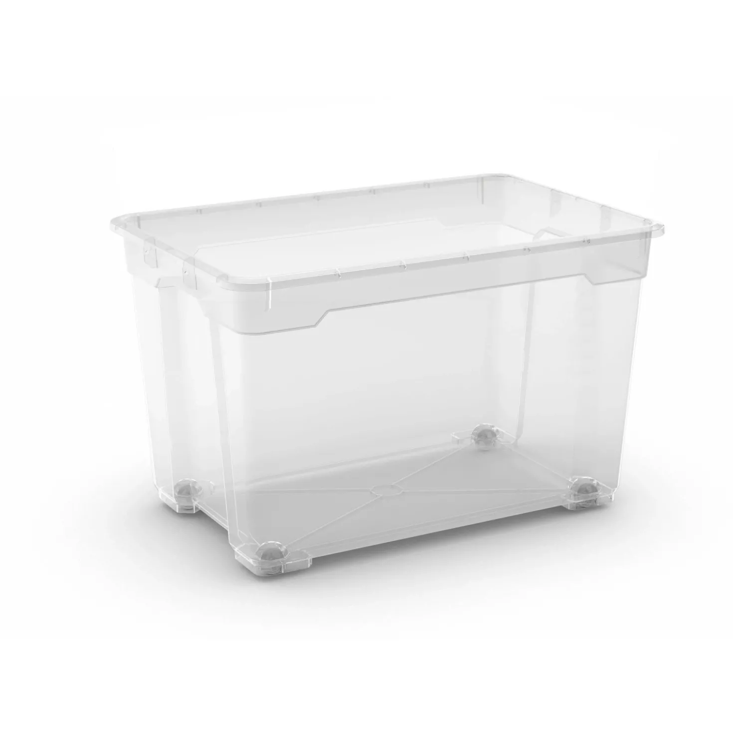 Contenitore in plastica OBI Santos Box 56x38x36 cm XL trasparente