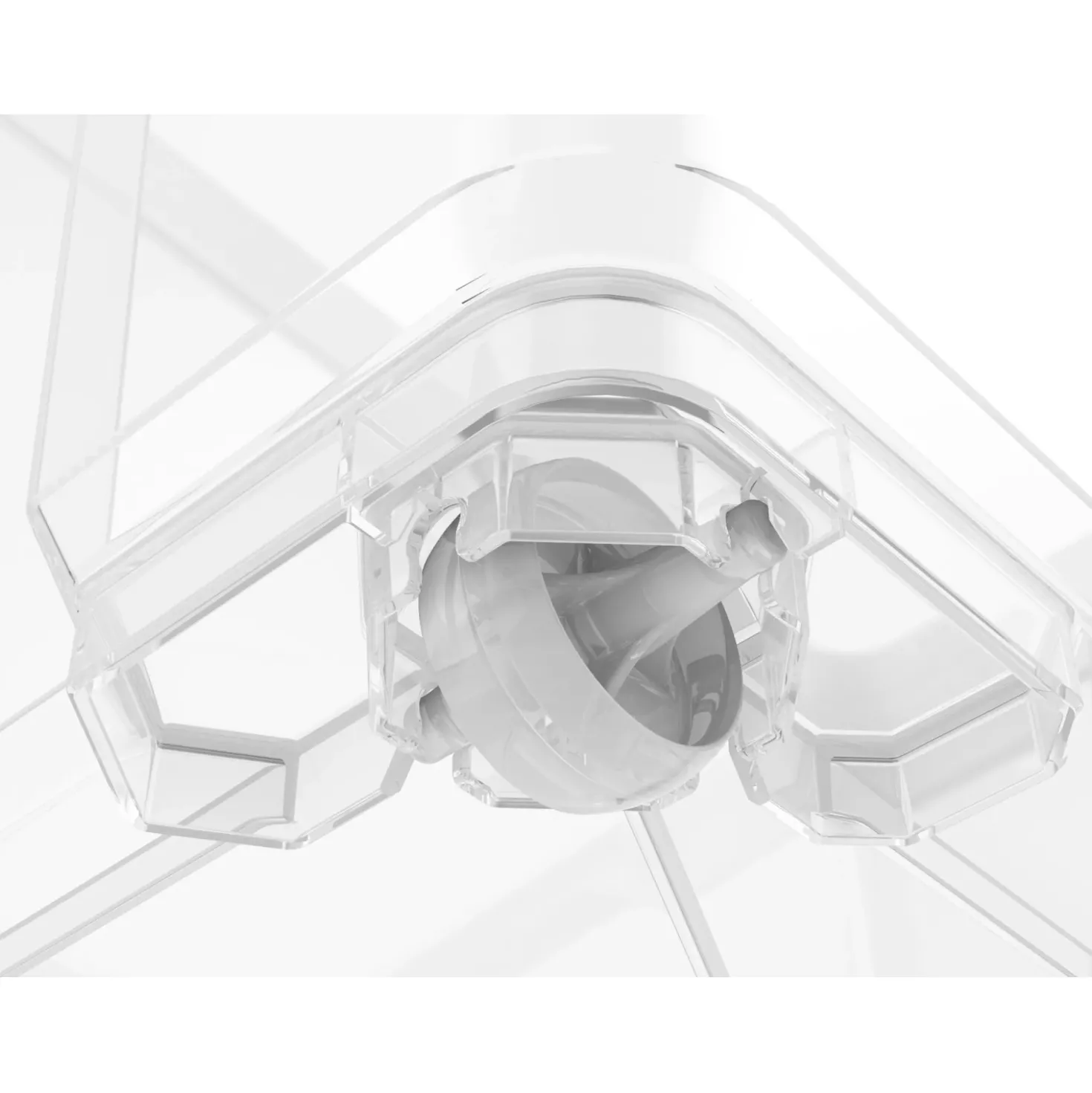 Contenitore in plastica OBI Santos Box 56x38x36 cm XL trasparente