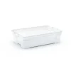 Contenitore in plastica OBI Santos Box 56x38x16 cm M trasparente