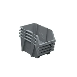 Contenitore in polipropilene grigio basalto 100x170x84 mm