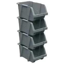 Contenitore in polipropilene grigio basalto 100x170x84 mm