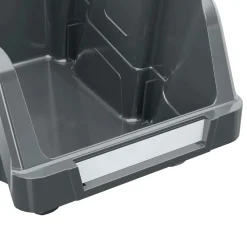 Contenitore in polipropilene grigio basalto 148x250x128 mm