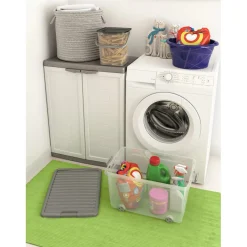 Contenitore KIS W-Box alto L 31,5x39x56,5 cm grigio scuro