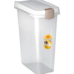 Contenitore Pet Food Stefanplast fusto trasparente e coperchio bianco 25 l