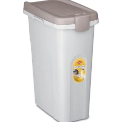 Contenitore Pet Food Stefanplast fusto bianco e coperchio tortora 25 l
