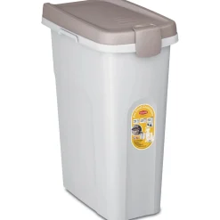 Contenitore Pet Food Stefanplast fusto bianco e coperchio tortora 25 l