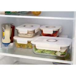Contenitori in vetro per alimenti Aspifresh set 3 con pompa per sottovuoto