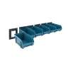 Contenitori plastica porta minuteria con supporto 7,3x60x16,6 cm 6 pz