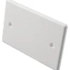 Coperchio per scatole rettangolari portaplacca 92x63 mm IP40 bianco 3 pz