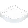 Coperchio piatto doccia semicircolare Idrostile 90 cm bianco
