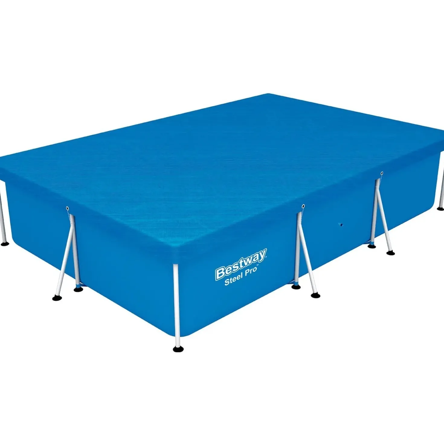Copertura per piscina Steel Pro Frame in PE rettangolare Bestway 300x201x66 cm b