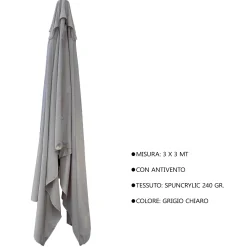 Copertura protettiva per ombrellone 5048 in spuncrylic L30xP30xH263 cm