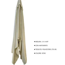 Copertura protettiva per ombrellone 4011 in poliestere L40xP30xH295 cm