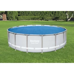 Copertura termica per piscine Bestway in PE rotonda Ø 462 cm blu