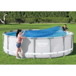 Copertura termica per piscine Bestway in PE rotonda Ø 462 cm blu