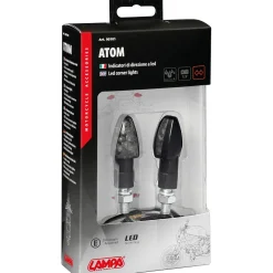 Coppia indicatori di direzione per moto omologati 12V LED