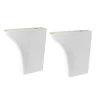 Coppia supporti per pilozzi in ceramica