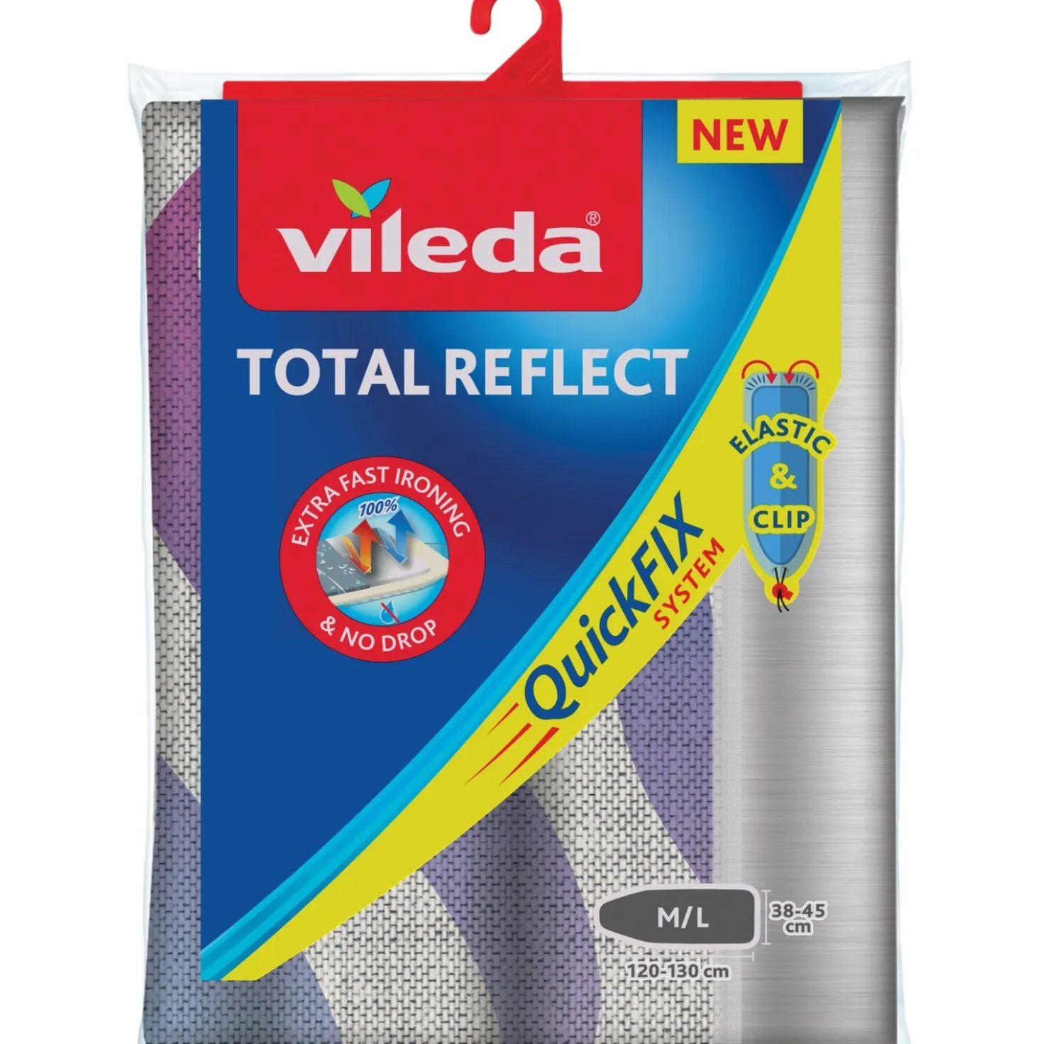 Copriasse da stiro Vileda Total Reflect 110-130x30-45 cm