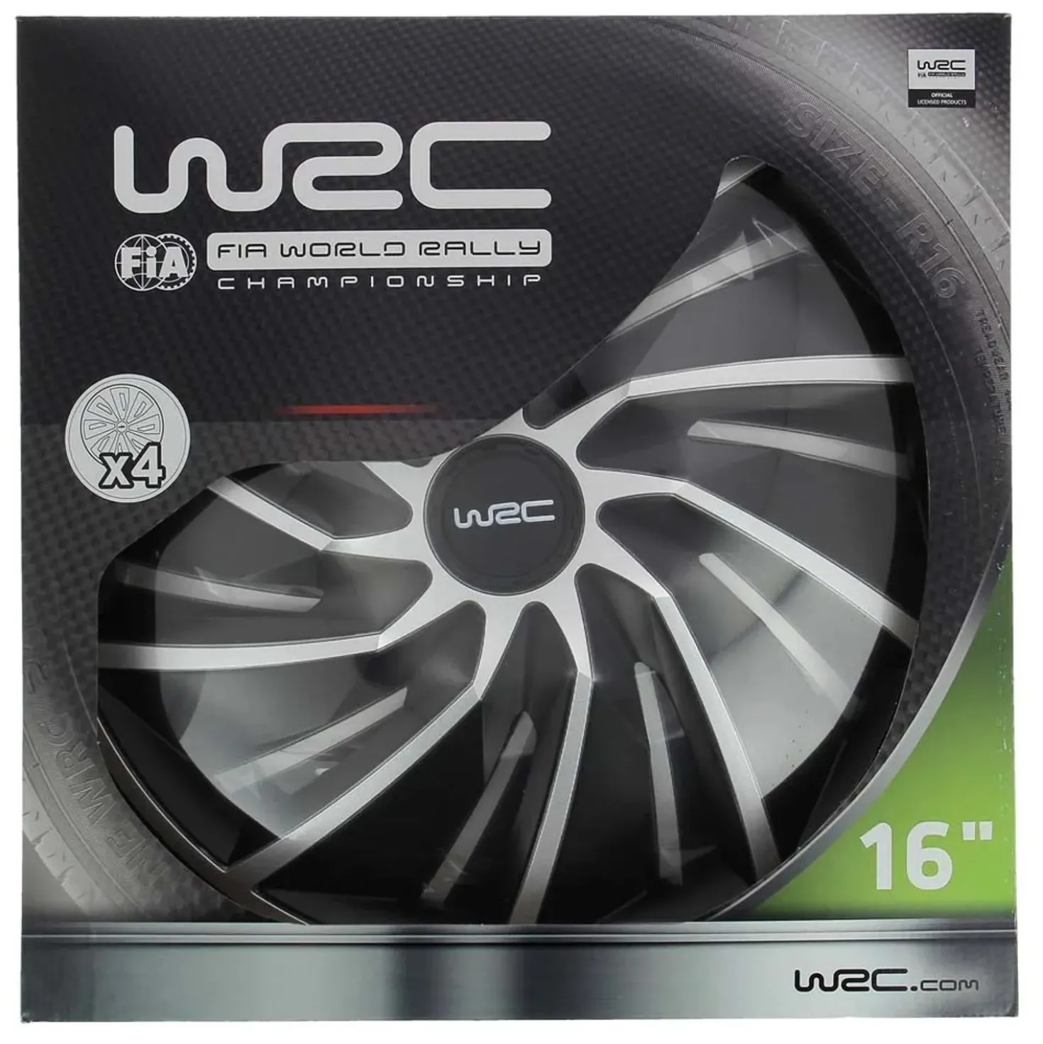 Copricerchioni WRC bicolor 16" TURBO 4 pz
