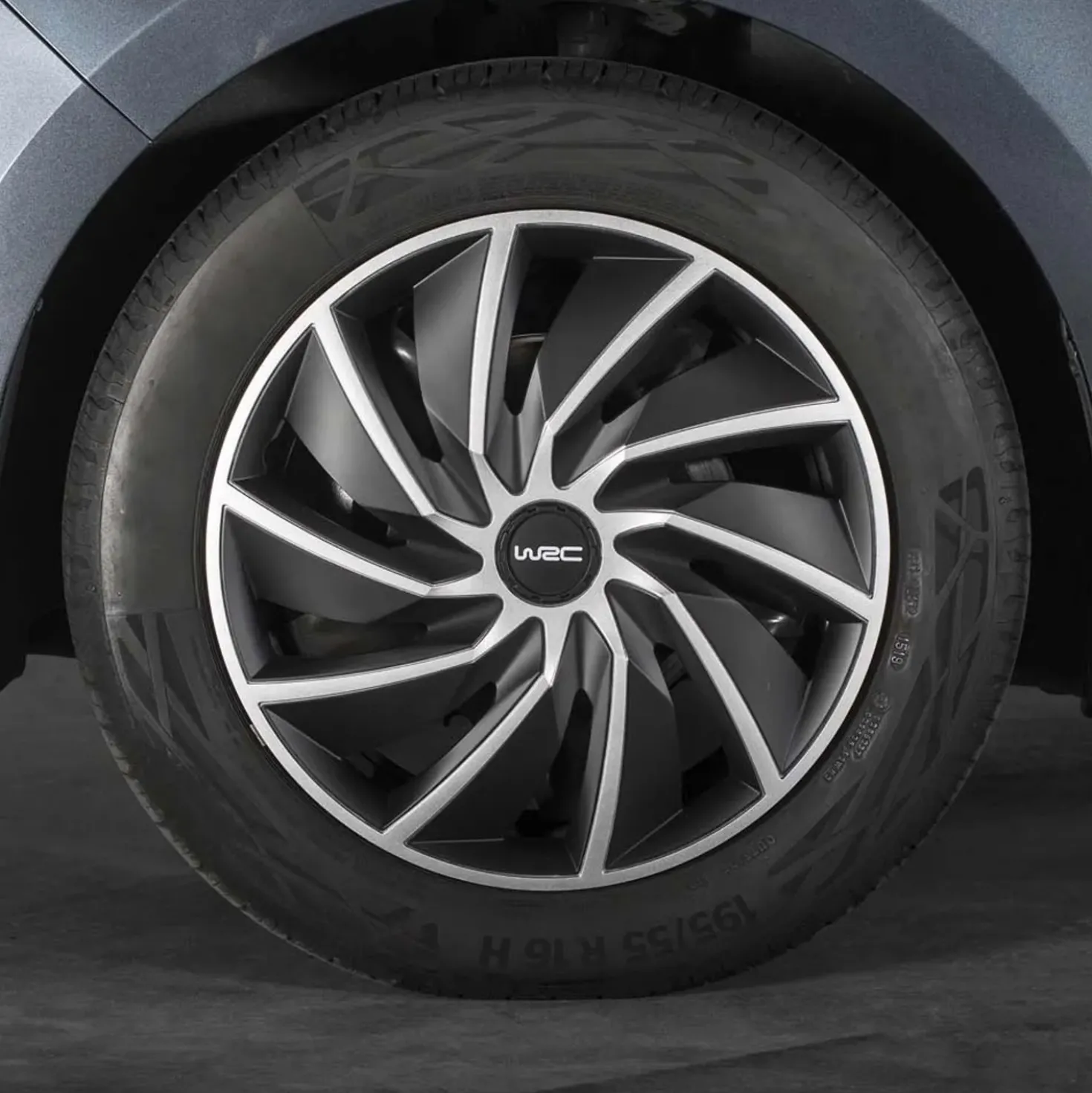 Copricerchioni WRC bicolor 16" TURBO 4 pz