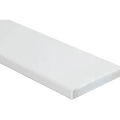 Coprifilo liscio impiallacciato bianco H 7 cm