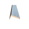 Coprifilo liscio in mdf impial. Micro Grigio alt 7 cm con ala da 4 cm
