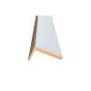 Coprifilo liscio in mdf impiallacciato Micro Bianco alt 7 cm con ala da 4 cm