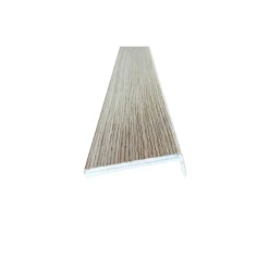 Coprifilo liscio listellare laminato Rov Sbiancato alt 9 cm con aletta