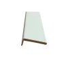 Coprifilo liscio listellare laminato Avorio alt 7 cm con aletta