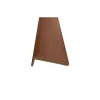 Coprifilo liscio listellare laminato Noce Nazionale alt 9 cm con aletta