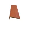 Coprifilo liscio listellare laminato Ciliegio alt 9 cm con aletta