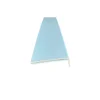 Coprifilo liscio listellare laminato Bianco Matrix alt 9 cm con aletta