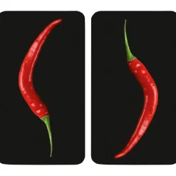Coprifornelli in vetro Universal Peperoncino 30x52 cm 2 pz