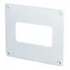 Copriforo per tubo rettangolare 120 mm x 60 mm