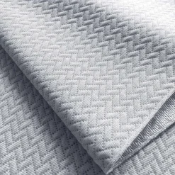 Copriletto Arredo Zig Zag 250x250 cm grigio