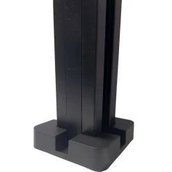 Copripalo in plastica 2 pz 12,5x3 cm nero