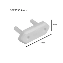 Copripresa 10 ampere bianco 30x25x15 mm 10 pz