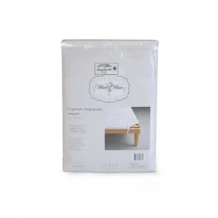 Coprirete in microfibra trapuntato singolo 190x190 cm bianco