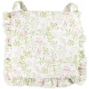 Coprisedia elegante con volant Nature verde 40x40cm